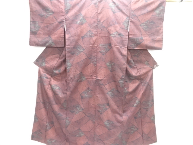 JAPANESE KIMONO / TSUMUGI / KIKU & PINE